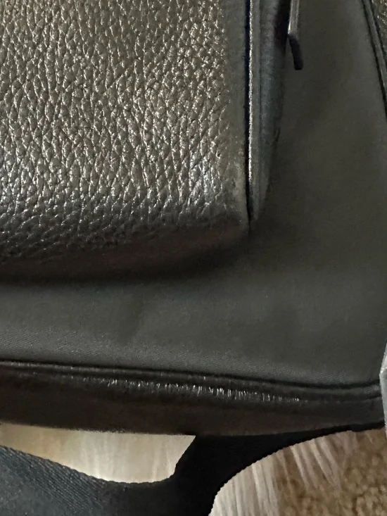 Coach Black Nylon and Leather Front-Pocket Backpack - Picture 13 of 13